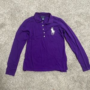 Beaded polo shirt